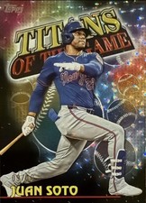 LOW SN #9/10 RARE 2026 Topps #TOG-11 Juan Soto Titans of the Game Black Crackle 