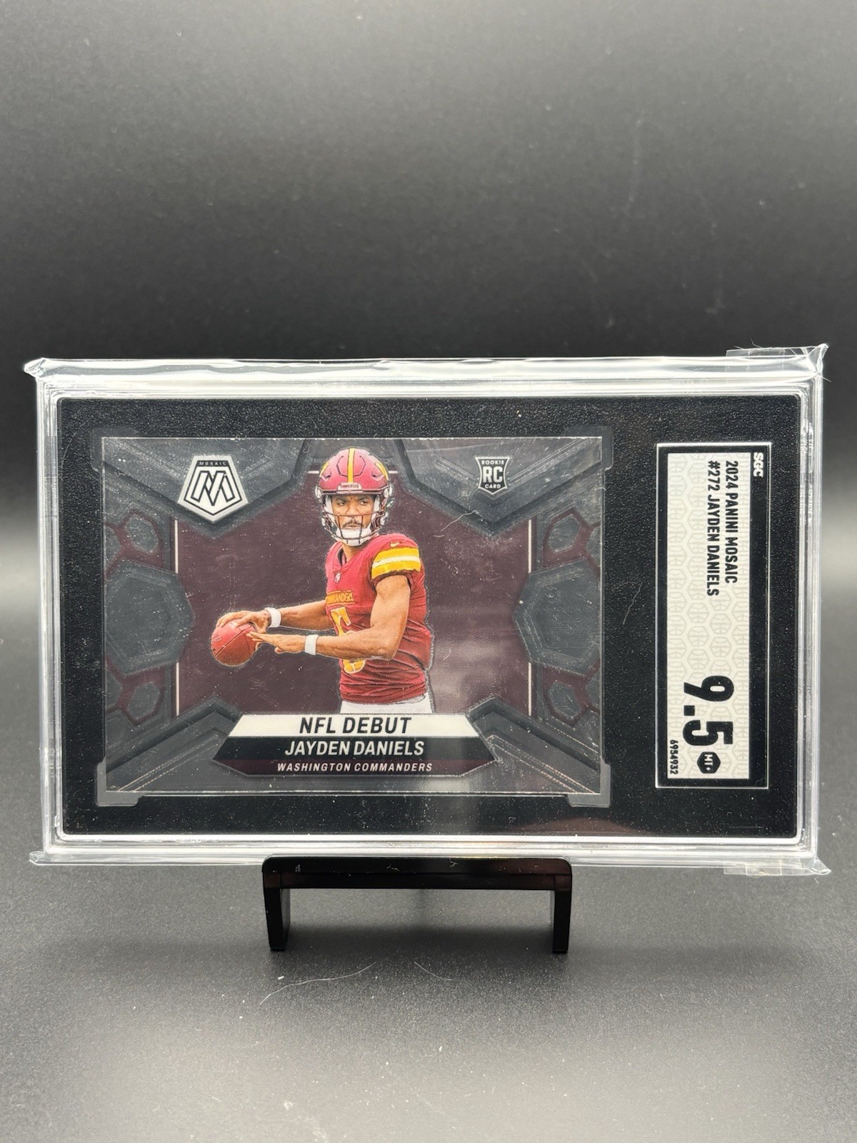 2024 Panini Mosaic #272 Jayden Daniels NFL Debut SGC 9.5 RC Rookie Commanders