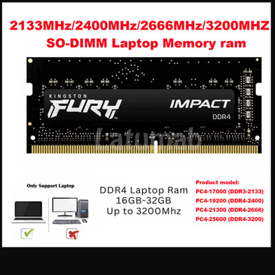 FURY IMPACT DDR4 RAM 32GB/16GB 2133 2400 2666 3200 SODIMM Laptop Memory NEW