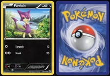 Purrloin 66/114 Black & White Common Lightly Played Himeno