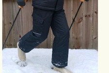 Columbia Bugaboo Youth Unisex Kids Black Waterproof Insulated Snow Pants Ski...