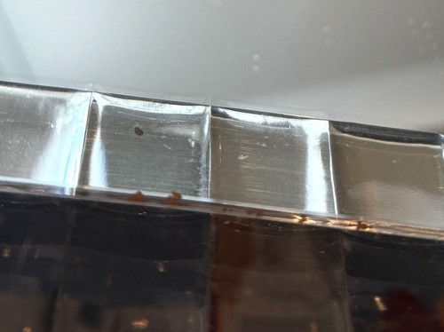 Vassoio da portata vintage Lucite specchiato ottagonale vanità - Foto 3 di 7