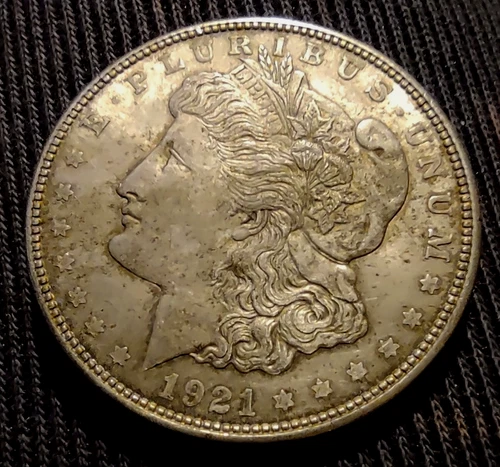 1921-D $1 Morgan Silver Dollar AU