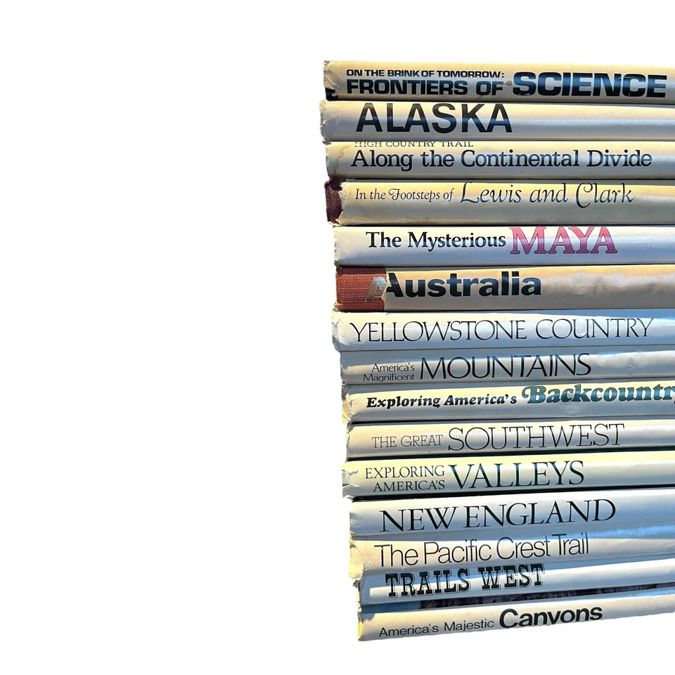 Vintage National Geographic Society Hardcover Books Lot of 15 Home School Foto 2 de 4