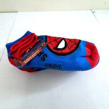 Marvel Spiderman Boys Socks 5 Pack Size 6-8.5 Colorful Superhero Blue Red Gift