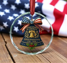 250th Anniversary United States of America Ornament: Liberty Bell, USA Patriotic