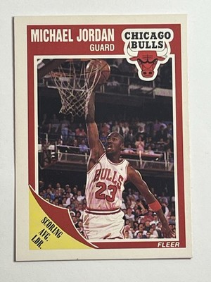 Michael Jordan 1989-90 Fleer #21  SCORING AVG LEADER 