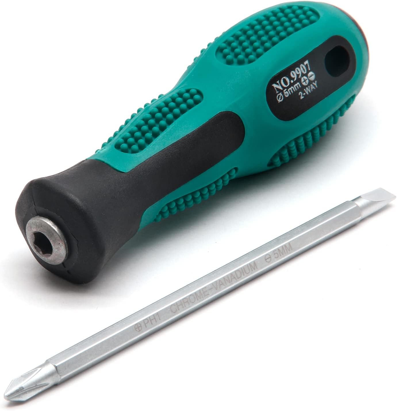 2 in 1 Screwdriver, #1 Phillips & Slotted Screwdriver PH1 & SL5, 110mm