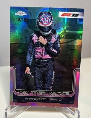 2025 Topps Chrome Formula 1 Franco Colapinto Aqua On The Move/199