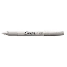 SHARPIE 39100 Permanent Marker,Silver,PK12 1TNJ8