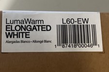 LumaWarm - Sedile WC elettrico riscaldato allungato luce notturna BIANCO - SCATOLA APERTA