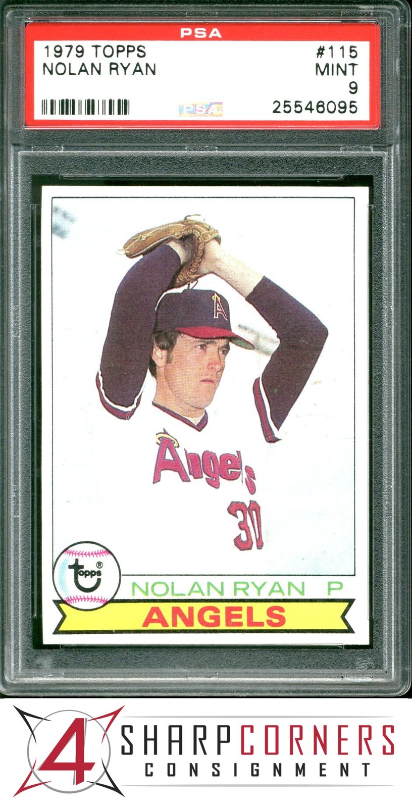 1979 TOPPS #115 NOLAN RYAN ANGELS HOF PSA 9