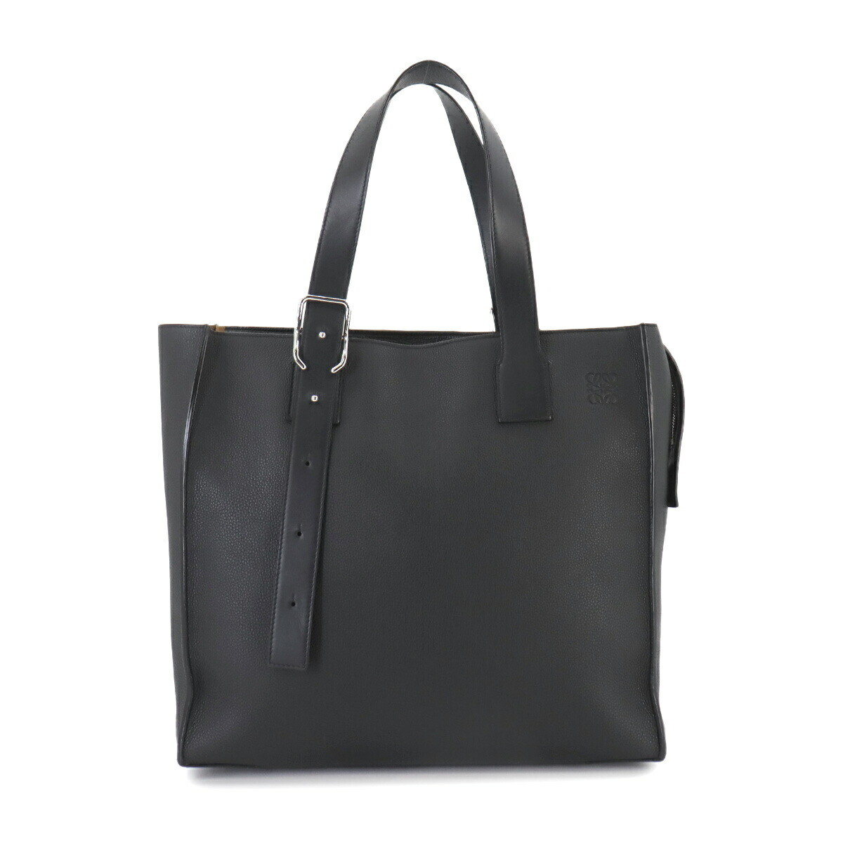 LOEWE Buckle Zip Tote Bag Leather Black B692K99X02 Purse LOEWE Buckle Zip Tote Bag Leather Black B692K99X02 Purse
