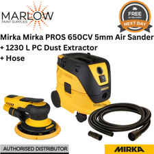 Mirka PROS 650CV Air Sander 5.0mm + 1230 L PC Dust Extractor +  Hose DEAL