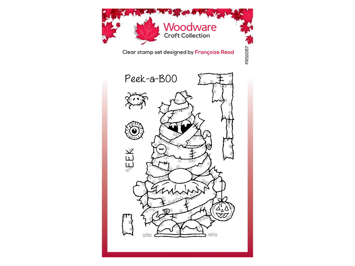 Woodware Mummy Gnome Clear Stamps