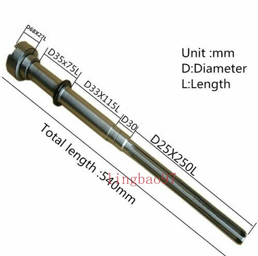 Bridgeport Milling Machine NT30 Shaft Spindle Rock CNC Vertical Mill Part - Image 2 of 4