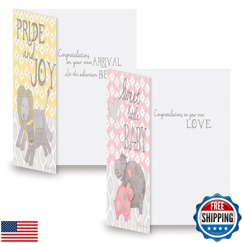 Current Heartfelt Baby Congratulations Greeting Cards - 8 Pack (4 Designs), N - Picture 4 of 5