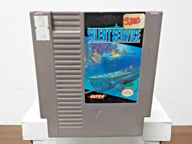 C1121 Nintendo NES "Silent Service & Kings of the Beach" Game Lot (Works)