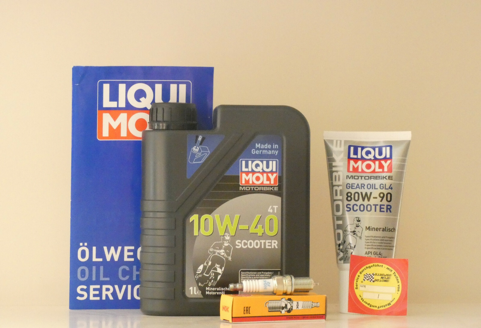 Maintenance Set JM Star 125cc - Inspection Oil Spark Plug