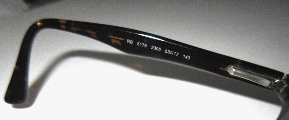 Ray Ban Rb2005 RAY BAN RB 5178 2005 53 17 140 BROWN FRAMES EYEGLASSES w SOFTCASE | eBay