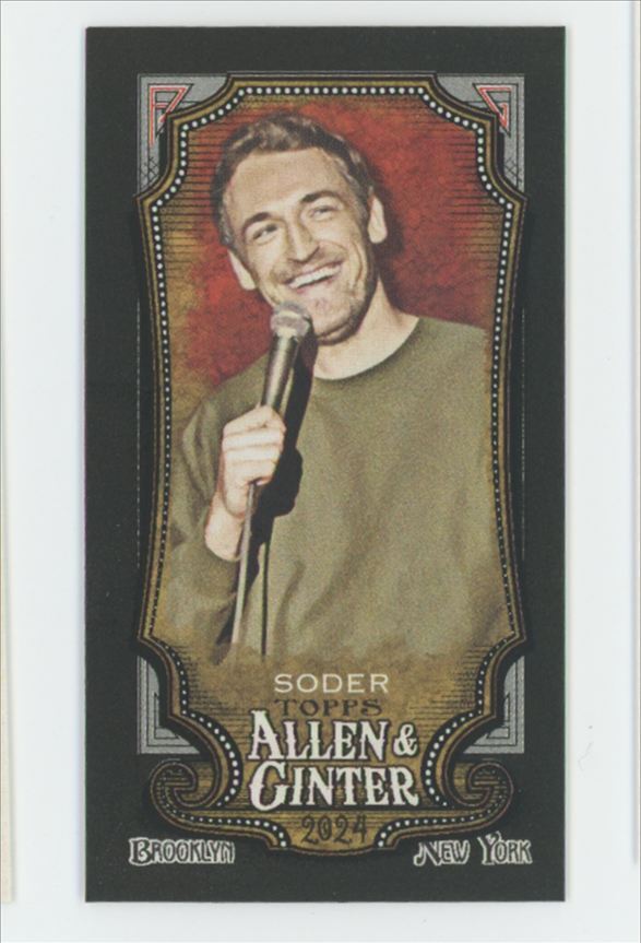 2024 Topps Allen & Ginter Black Border Mini Dan Soder Comedian & Actor #261