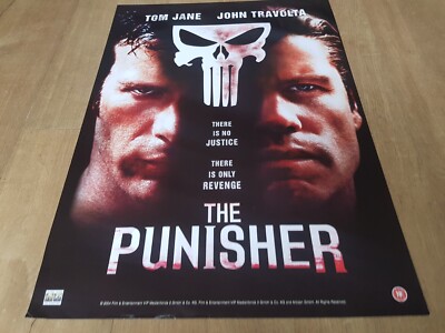 THE PUNISHER  Tom Jane John Travolta ORIGINAL 2004 MOVIE POSTER MINT 21 yrs old