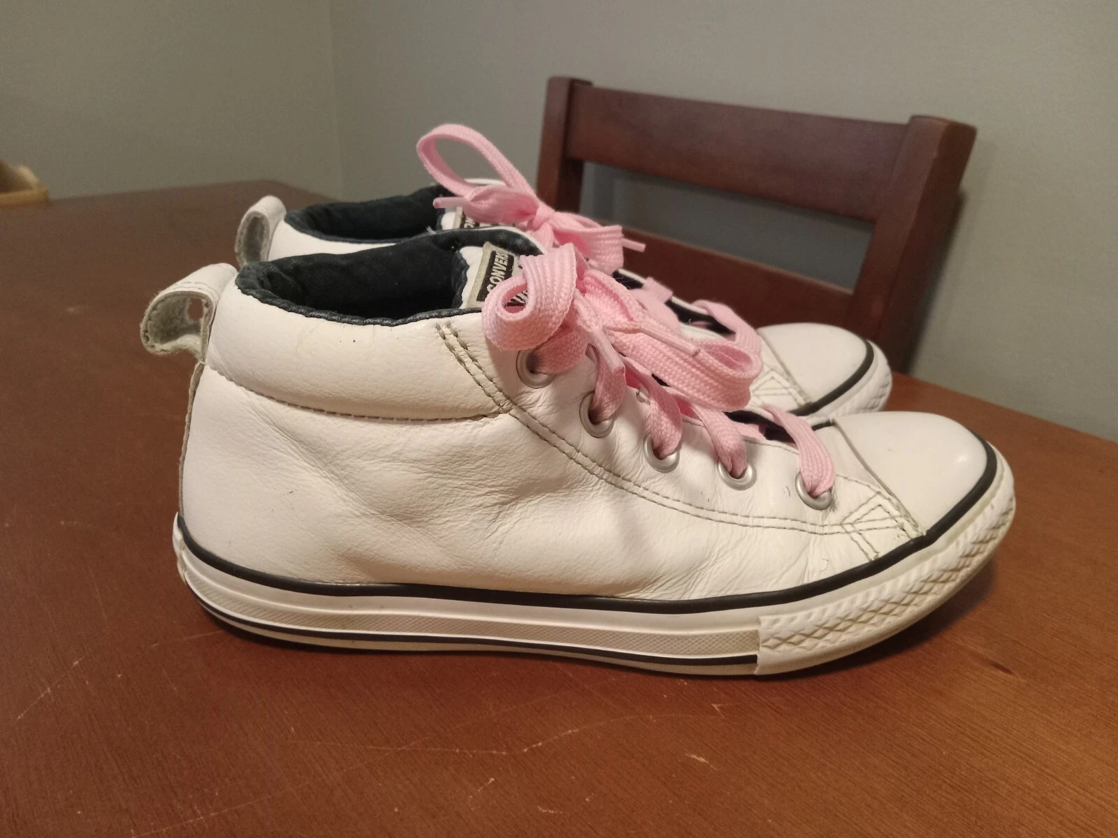 Sneaker Converse Chuck Taylor All Star bambino ragazzo taglia 3 pelle bianca 648582C