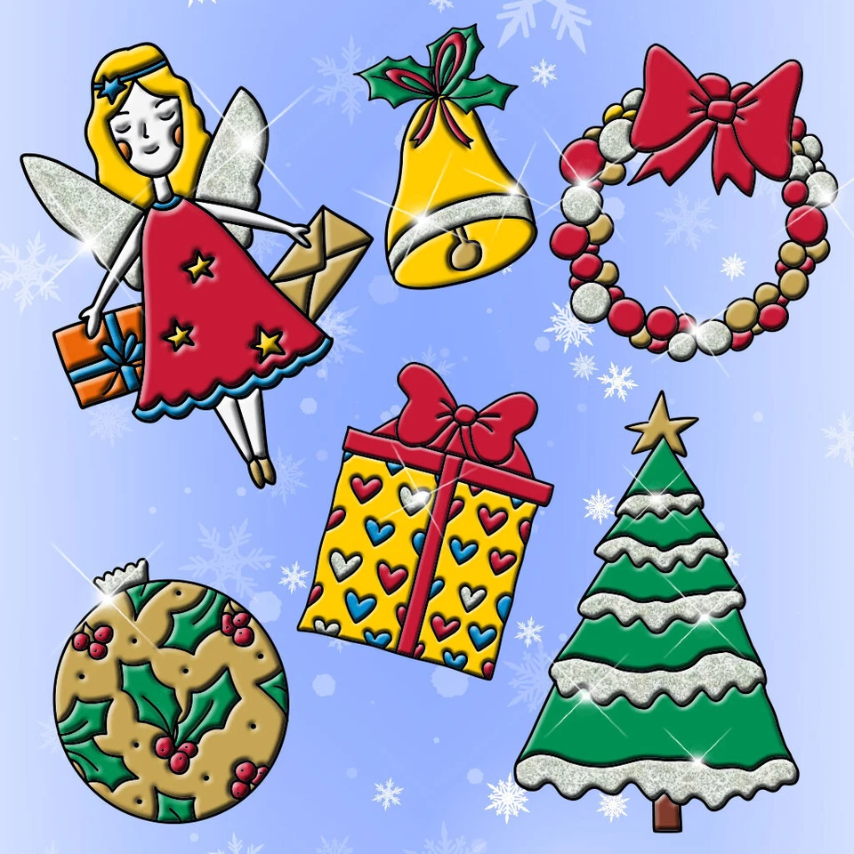 Marabu Window Color Set Xmas Fenster Mal Vorlage 10x Farben je 25ml Weihnachten - Bild 4 von 4