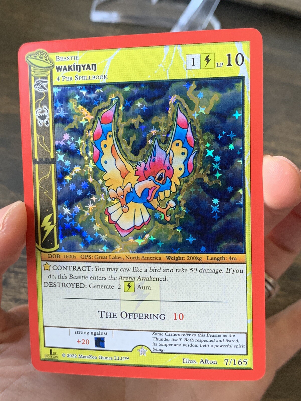 Metazoo UFO 1st Edition - Wakinyan 7/165 Full Holo Rare Card | eBay