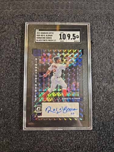 ROBERTO ALOMAR 1/1 Auto SGC 10|9.5 MT+ Donruss Optic 2022 HOF #SIGS-RO ~1stB.org