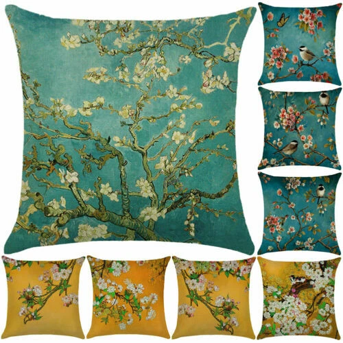 Floral 100% Linen Decorative Cushions & Pillows