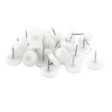 30 Pcs Table Chair Foot Leg Floor Skid Glide Slide Pad Nail Protectors 18mm Dia