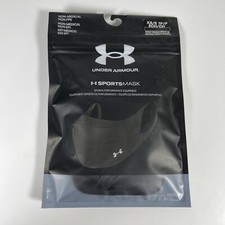 Under Armour Sports Face Mask Unisex Adult XS S Black New with Tags Iso-Chill