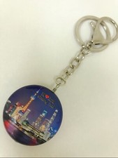 Shanghai Oriental Pearl Tower Landscape Crystal Keychain