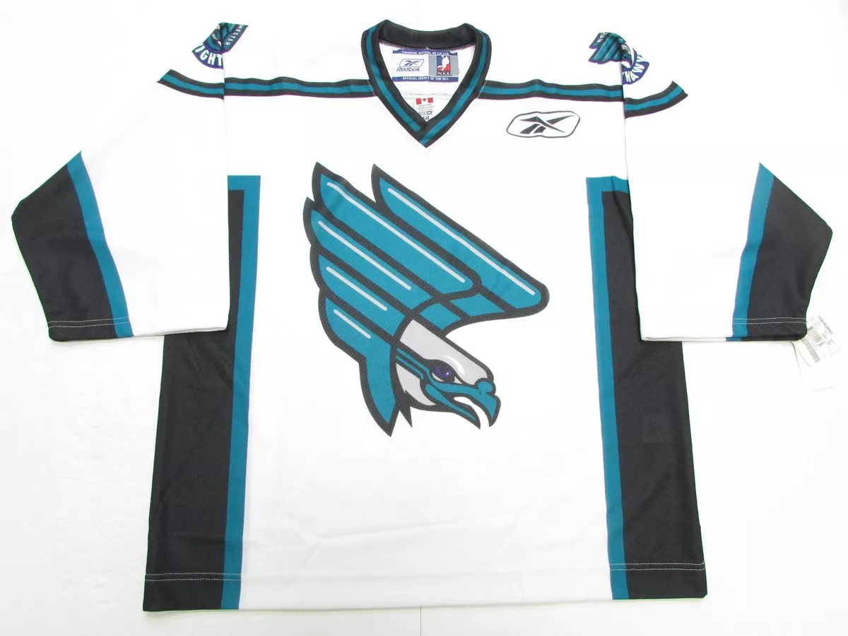 ROCHESTER NIGHTHAWKS NLL LACROSSE PRO WHITE AUTHENTIC REEBOK JERSEY SIZE 56