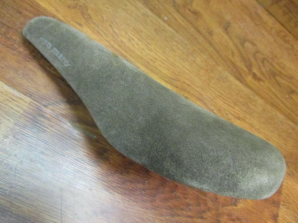 SILLA DE MONTAR VINTAGE SELLE SAN MARCO CUERO GAMUZA TOSTADO GENUINO Foto 4 de 4