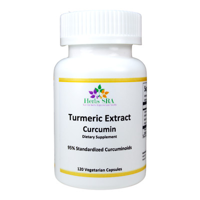 TURMERIC EXTRACT (95% CURCUMUNS), 120 Capsules, Antioxidant Bioactive Compounds 