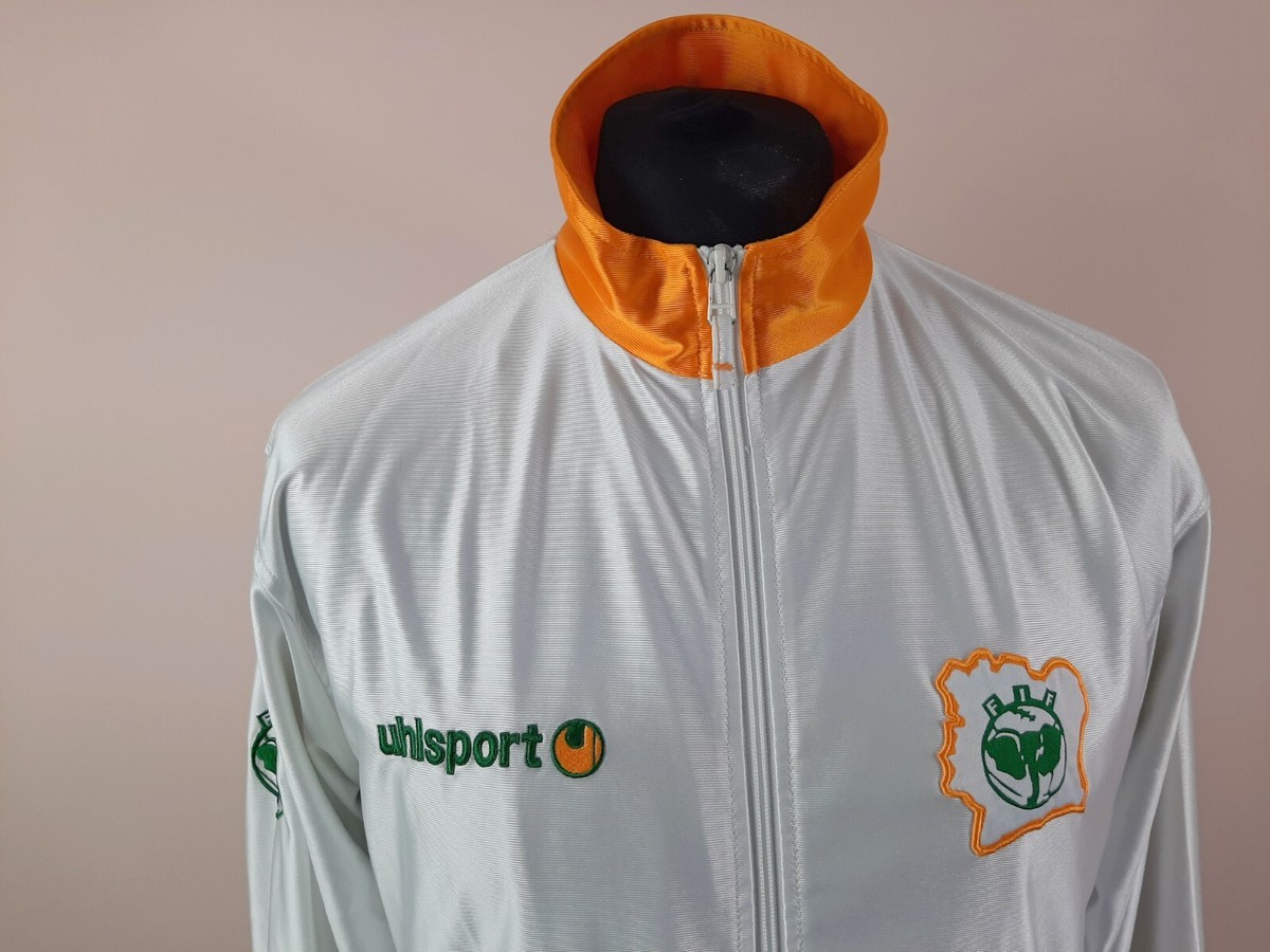 ウェア Ivory Coast 03/04 Uhlsport Track Jacket Ivory Coast 2003/2004 UHLSPORT Track Jacket Men's Size M White