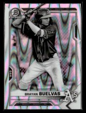 2021 Bowman Draft #BDC-39 Brayan Buelvas Chrome RayWave Refractor card