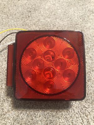2-Driver Side 5'' Box-Style LED Stop/Turn/Tail Light for Trailers less 80'' w