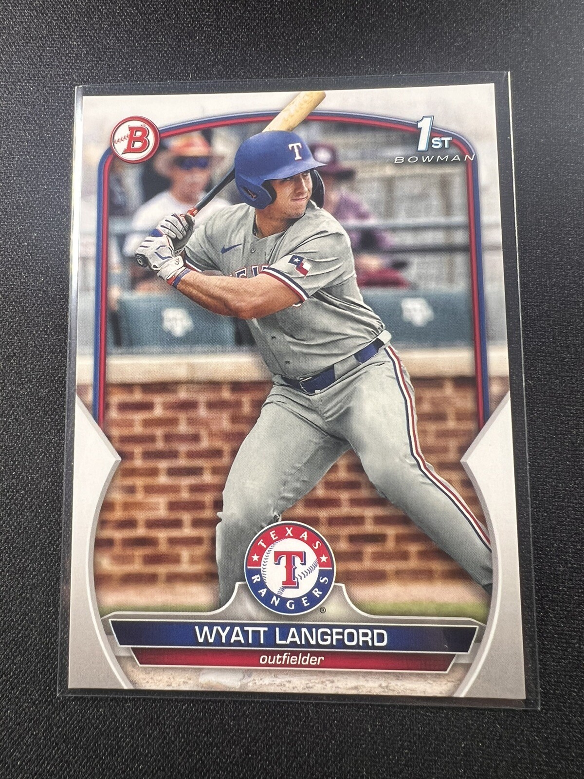 2023 Bowman Draft - #BD-106 Wyatt Langford (RC) Texas Rangers