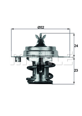 TX 7 88D S MAHLE Thermostat, coolant for CATERHAM,CHRYSLER,DAIHATSU,FORD,FSO,HON