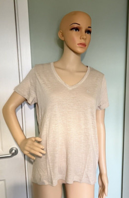 Lee T-Shirt mit V-Ausschnitt, Oxford hellbraun, Small