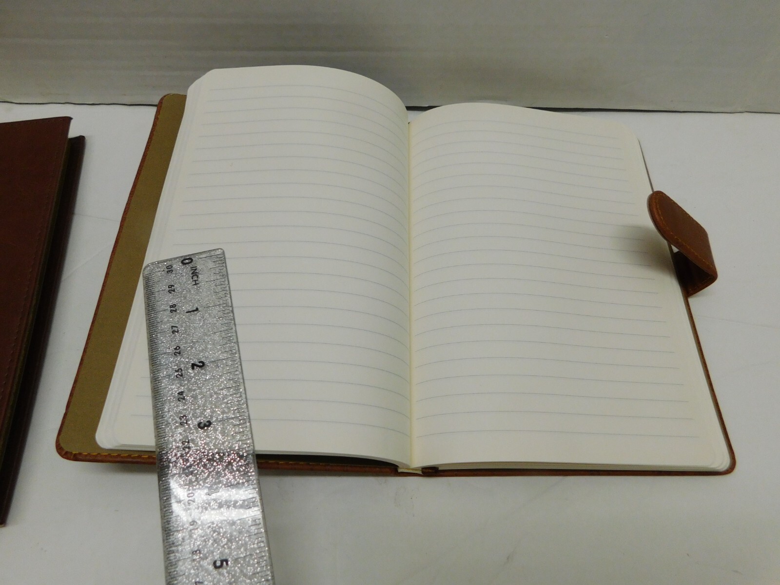 Eccolo Journal Notebook Faux Leather Map Cover Closure 8