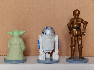 Vintage Star Wars 1987 Yoda 1990's R2-D2 and C-3PO Cake Toppers | eBay