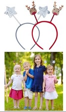 Christmas Glitter Head Boppers, Adult Fancy Xmas Plastic,Metal Headband 26cm lot