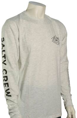 Salty Crew Tiller Tech LS Tech T-Shirt - Off White - New