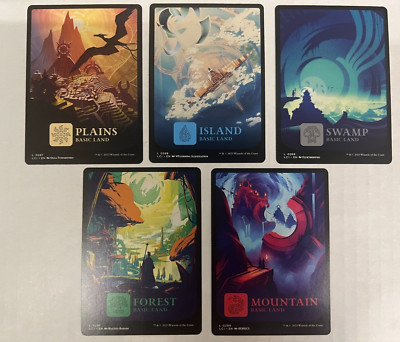 5 LCI MTG Lost Caverns of Ixalan Full Art Lands Set Card Land