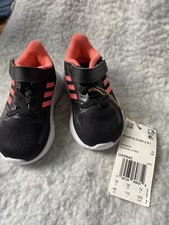 Toddler Adidas Run falcon Black And Pink
