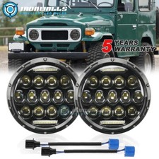 2 pezzi fari tondi LED 7" pollici DRL per Toyota Land Cruiser FJ40s FJ45s FJ60